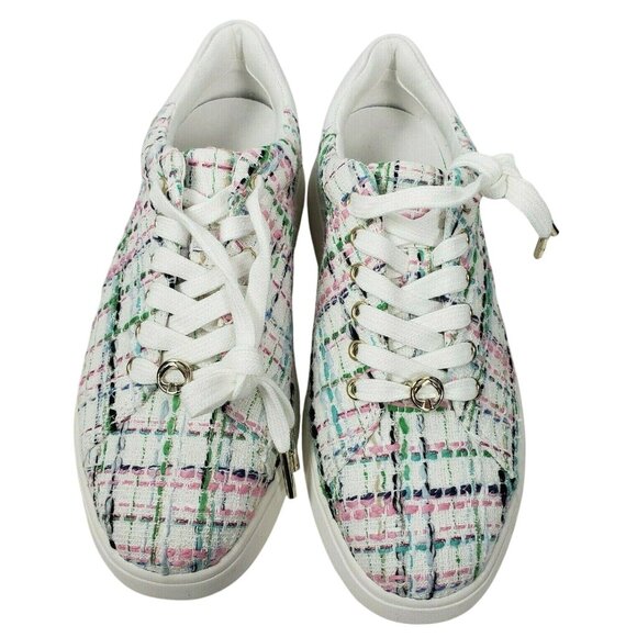 Kate Spade New York Shoes - Kate Spade Lift Sneakers White Tweed Pink Blue Green Aqua Sz 7.5B NWOT
